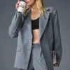 Birinci Sınıf Blazer - Çelik Grisi