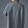 Birinci Sınıf Blazer - Çelik Grisi