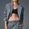 Birinci Sınıf Blazer - Çelik Grisi