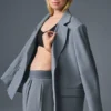 Birinci Sınıf Blazer - Çelik Grisi