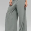 Breezy Geniş Paça Pantolon (Normal) - Ay Gri