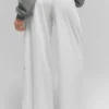 Breezy Geniş Paça Pantolon (Normal) - Beyaz