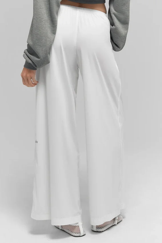 Breezy Geniş Paça Pantolon (Normal) - Beyaz