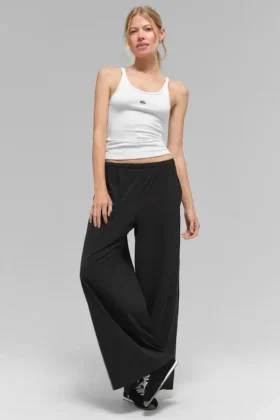 Breezy Geniş Paça Pantolon (Normal) - Siyah