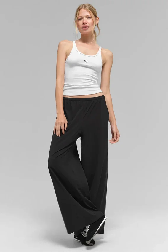 Breezy Geniş Paça Pantolon (Normal) - Siyah