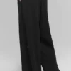Breezy Geniş Paça Pantolon (Normal) - Siyah