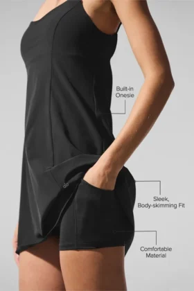 Breezy Tenis Elbisesi – Siyah