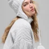 Cable Knit Winter Bliss Kulaklıklı Bereler - Atletik Melanj Gri