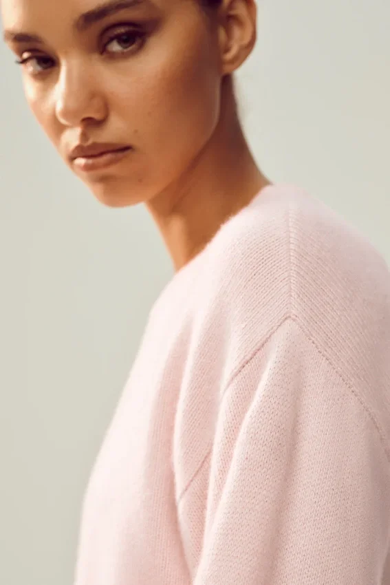 Cashmere Embrace Kazak - Buzlu Pembe
