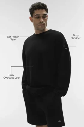 Chill Crew Neck Kazak – Siyah