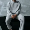 Chill Kapüşonlu Sweatshirt - Atletik Melanj Gri