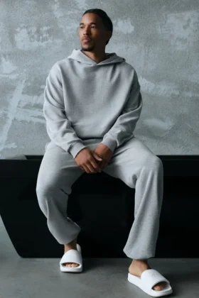 Chill Kapüşonlu Sweatshirt - Atletik Melanj Gri