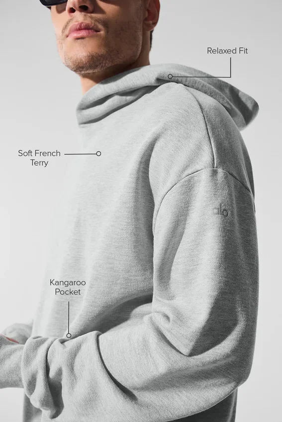 Chill Kapüşonlu Sweatshirt - Atletik Melanj Gri