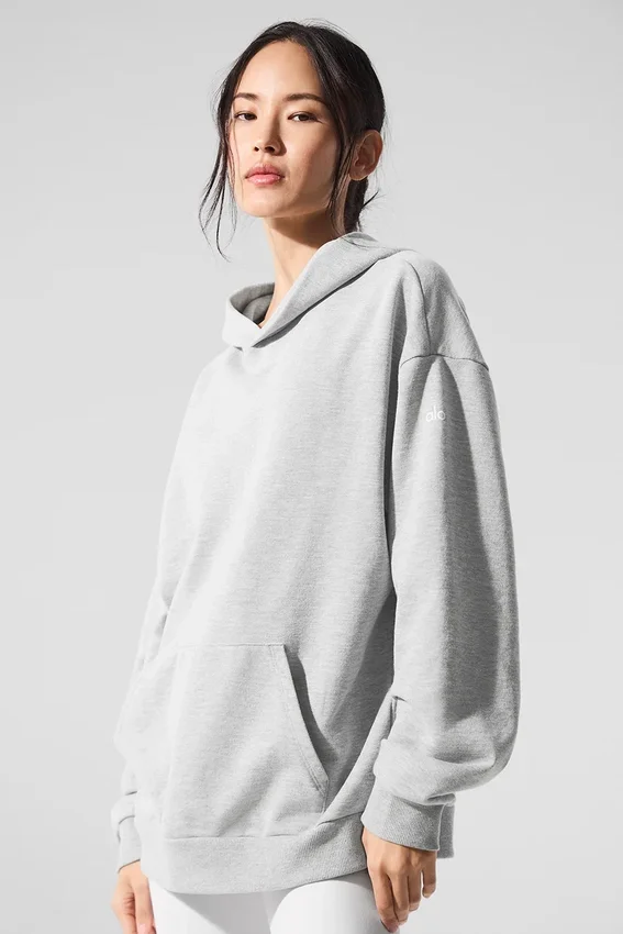 Chill Kapüşonlu Sweatshirt - Atletik Melanj Gri