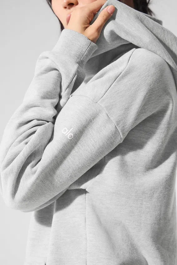 Chill Kapüşonlu Sweatshirt - Atletik Melanj Gri