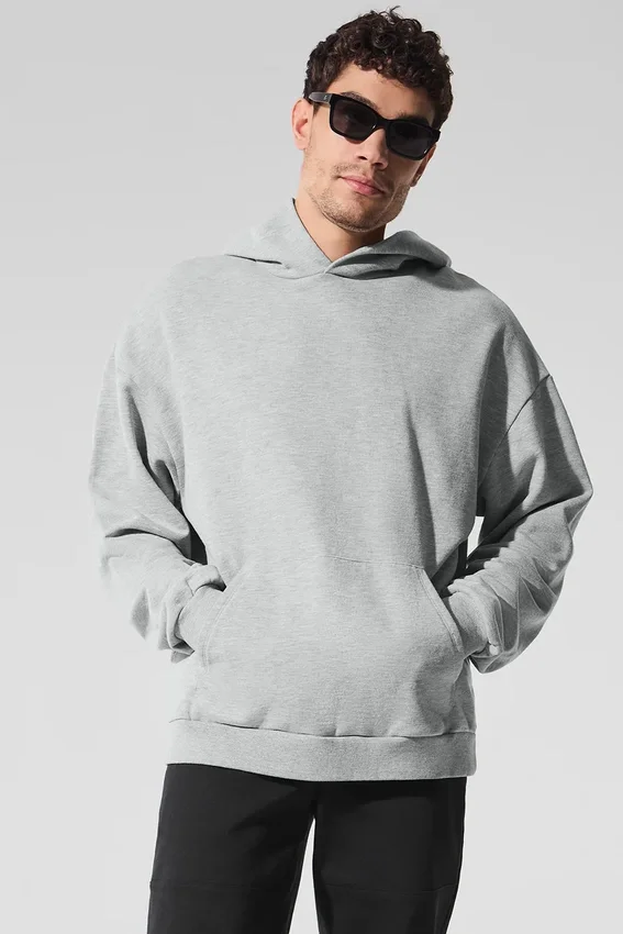 Chill Kapüşonlu Sweatshirt - Atletik Melanj Gri