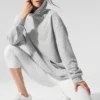 Chill Kapüşonlu Sweatshirt - Atletik Melanj Gri