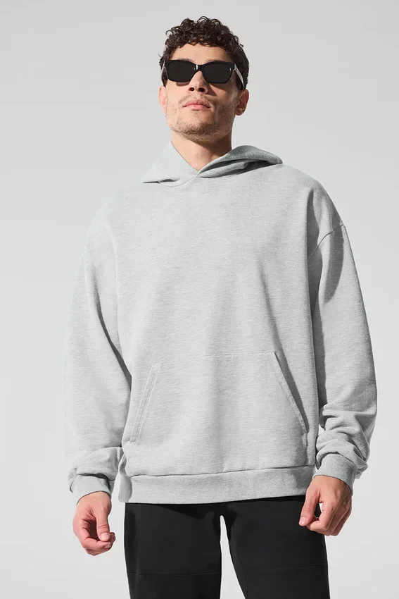 Chill Kapüşonlu Sweatshirt - Atletik Melanj Gri
