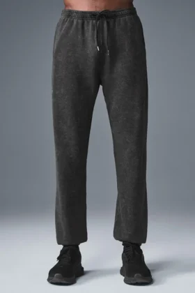 Chill Vintage Wash Eşofman Altı - Siyah Yıkama