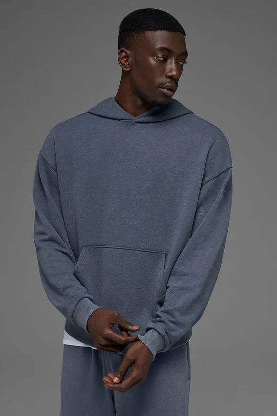 Chill Vintage Wash Kapüşonlu Sweatshirt - Bluestone Yıkama