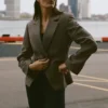 Cinch Blazer - Zeytin Ağacı