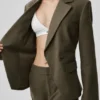 Cinch Blazer - Zeytin Ağacı