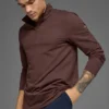 Conquer 1/4 Zip Reform Uzun Kollu - Brownstone