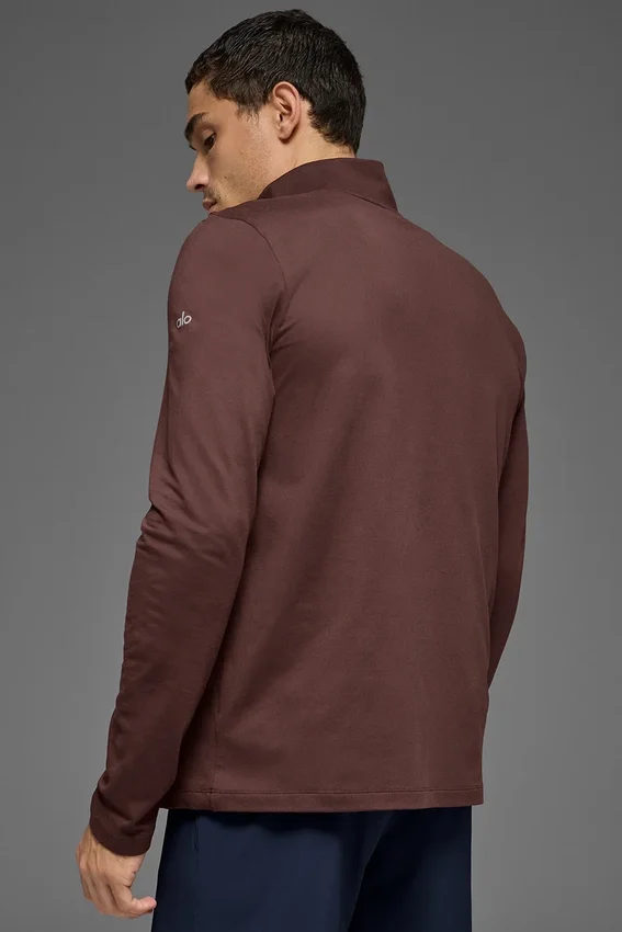 Conquer 1/4 Zip Reform Uzun Kollu - Brownstone