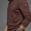 Conquer 1/4 Zip Reform Uzun Kollu - Brownstone