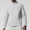 Conquer Max Mock Neck Full Zip - Atletik Heather Gri