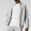 Conquer Max Mock Neck Full Zip - Atletik Heather Gri