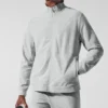 Conquer Max Mock Neck Full Zip - Atletik Heather Gri