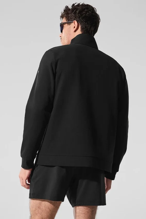 Conquer Max Mock Neck Full Zip - Siyah