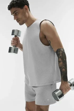 Conquer Muscle Tank - Atletik Melanj Gri