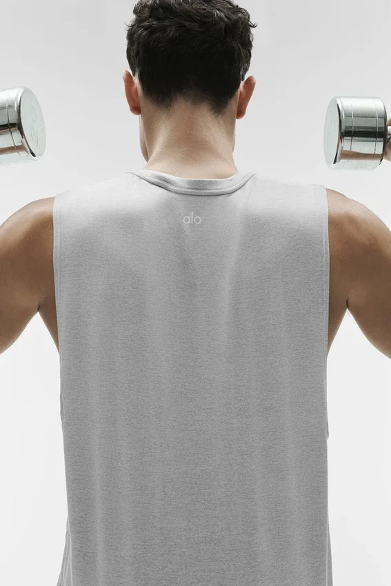 Conquer Muscle Tank - Atletik Melanj Gri