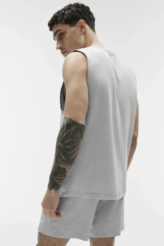 Conquer Muscle Tank - Atletik Melanj Gri