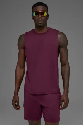 Conquer Muscle Tank – Bordo