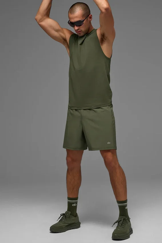 Conquer Muscle Tank - Yeşil Zeytin