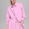 Cotton Real Deal Düğmeli Uzun Kollu Gömlek - Şeker Kalp Pembesi