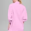Cotton Real Deal Düğmeli Uzun Kollu Gömlek - Şeker Kalp Pembesi