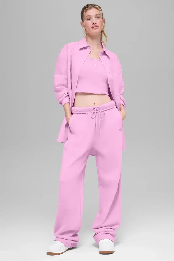Cotton Real Deal Düğmeli Uzun Kollu Gömlek - Şeker Kalp Pembesi