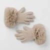 Courchevel Kaşmir Eldivenler - Yulaf Rengi