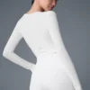 Cover Uzun Kollu Üst - Beyaz