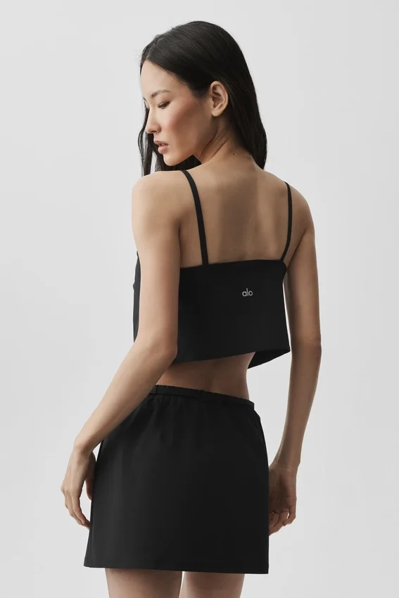 Cropped Connection Tank - Siyah