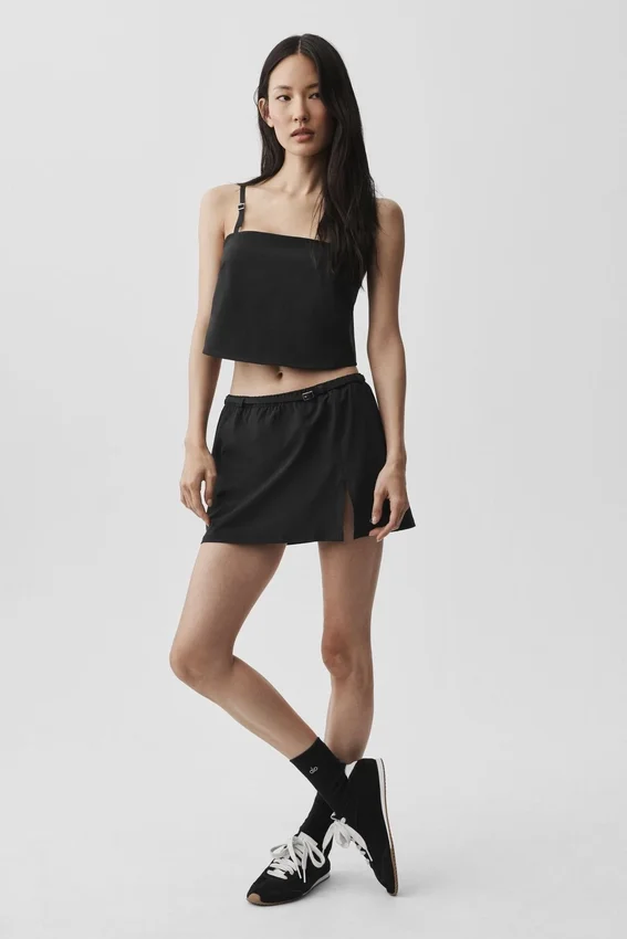 Cropped Connection Tank - Siyah
