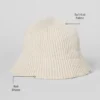 Denim Örgü Cloche - Fildişi/Yulaf Sütü