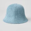 Denim Örgü Cloche - Gök Mavisi/Koyu Gök Mavisi