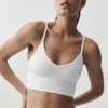 Dikişsiz Modal Nervürlü Delight Bralette - Beyaz