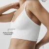 Dikişsiz Modal Nervürlü Delight Bralette - Beyaz