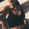 Dikişsiz Modal Nervürlü Delight Bralette - Siyah